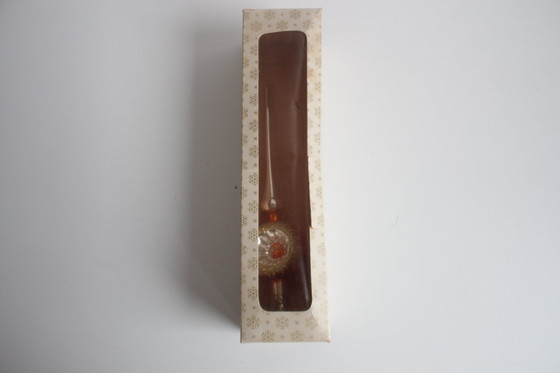 Image 1 of Antique glass Christmas ornament, Czechoslovakia, 1950s. 