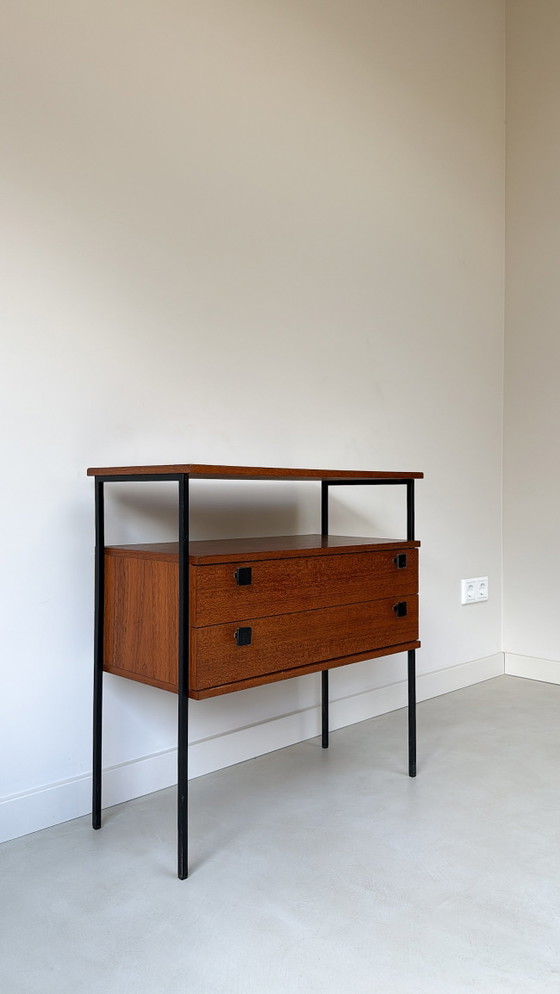 Image 1 of Vintage houten kast met 2 lades
