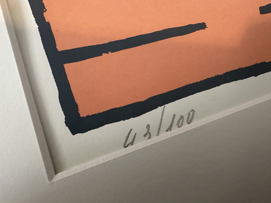 Image 1 of Genummerde zeefdruk 43/100 - Walter Goossens - gesigneerd