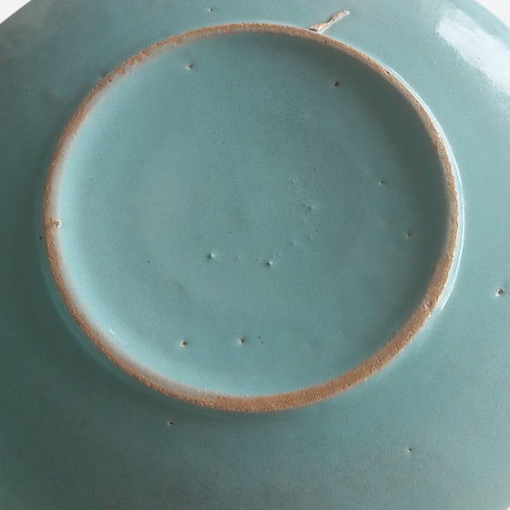 Image 1 of Set van 2 mid-century (1960-1970) handgedraaide steengoed kop-en-schotel sets – studio keramiek 