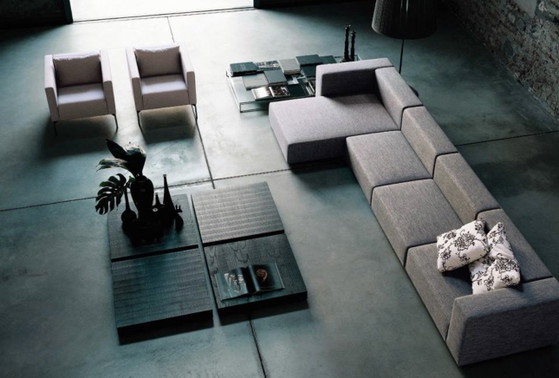 Divano “Wall Sofa” Living Divani di Piero Lissoni – Divani modulari, Cotone (photo 3 of 5)