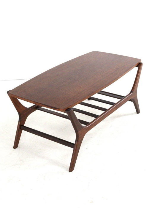 Table basse avec plateau réversible 'Vinkega' vintage