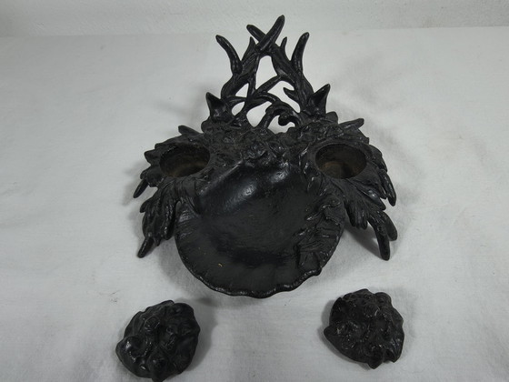 Image 1 of Antique Art Nouveau Inkstand - E.G. Zimmermann