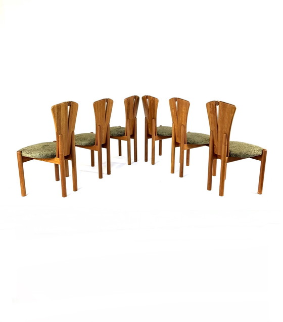 Image 1 of Satz von 6 restaurierten Esszimmerstühlen, Ansanger Møbler '70