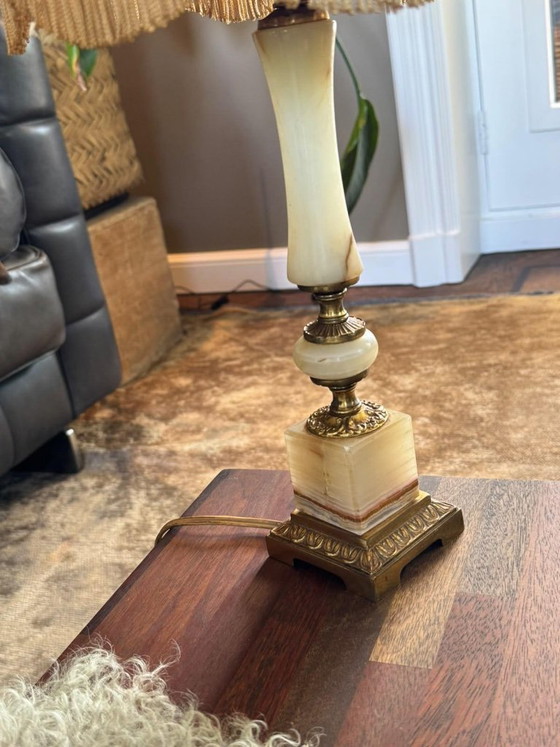 Vintage marble table lamp (photo 5 of 5)
