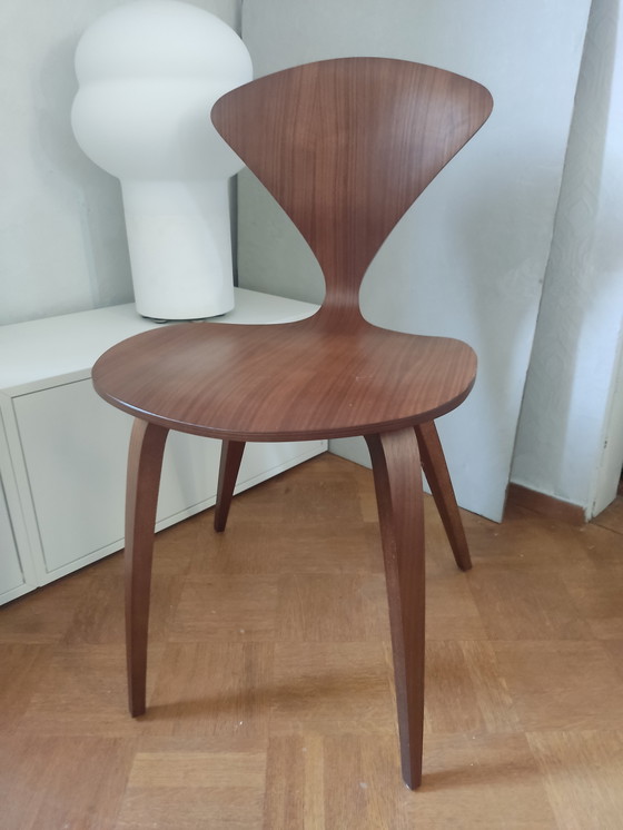 Image 1 of 6X Cherner stoelen, klassiek notenhout, Norman Cherner 1958