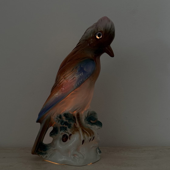 Image 1 of Vintage porcelain Parfume lamp bird , 1950s