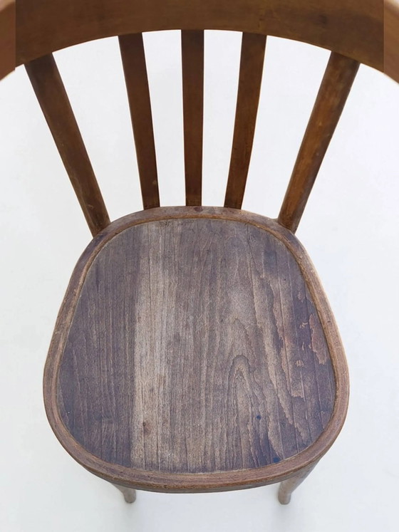 Bistrostuhl aus Bugholz im Thonet/Baumann-Stil, Frankreich, Mitte des 20. Jahrhunderts. – Esszimmerstühle (photo 9 of 11)