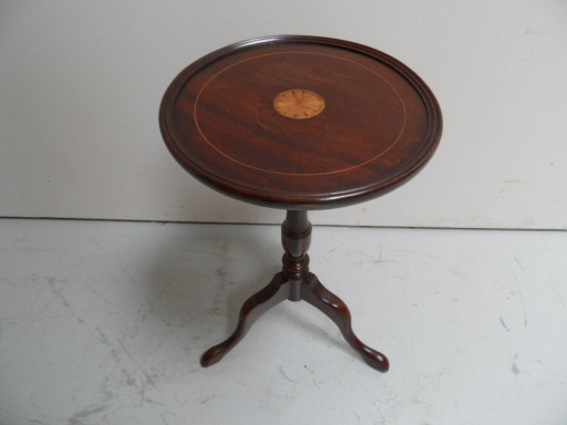 Vintage ronde bijzet tafel