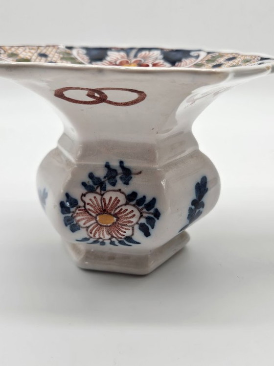 Coppia di sputacchiere 'Kwispedoor' Makkum – Antiche & Vintage (Pittore J. Visser) – Oggetti decorativi (photo 4 of 10)