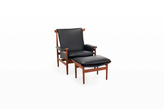 Bwana Lounge Chair and ottoman by Finn Juhl for France & Son, Denmark, 1960s – Armchairs, Leather, Design (photo 19 of 19)