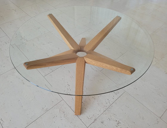 Image 1 of Couchtisch Eiche und Glas, skandinavischer Stil