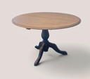 Table Ronde Extensible à Pied Central – Esprit Campagne Chic - Création Interior's