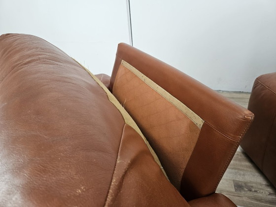 Osaka Brown Leather Armchairs by Moroso, 1980 (photo 17 of 21)