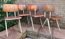 Set di 4 sedie da pranzo vintage Galvanitas S16 _ design olandese 1965