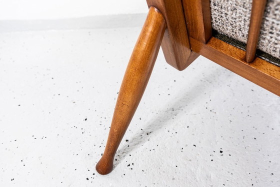 Mid Century Armchairs By Marian Grabinski, KFM, Poland, 1960s – Krakowskie Fabryki Mebli, Textile, Wood (photo 23 of 23)