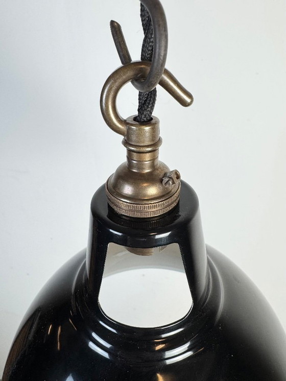 Image 1 of Vintage industriële zwart geverfde hanglamp, jaren 2000