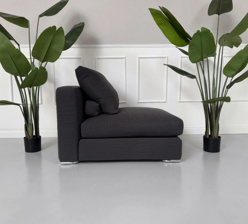 Minotti Jagger Sessel Stoff Grau Couch
