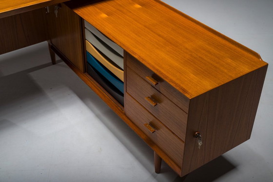 Image 1 of  Chefschreibtisch Modell 209 aus Teakholz von Arne Vodder für Sibast, 1955