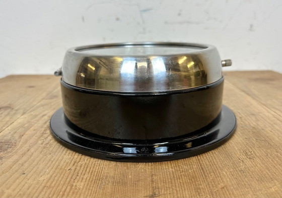 Image 1 of Vintage Black Kappa Maritime Wall Clock, 1980s