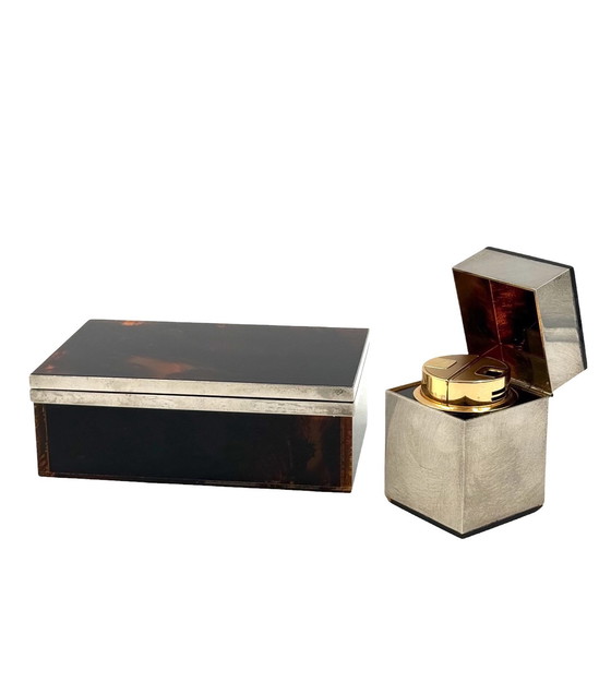 Image 1 of Hollywood Regency Luxury Smoking Set, Italy 1970