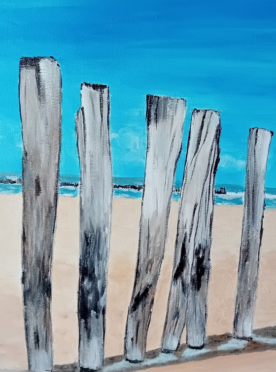 Image 1 of 3x Strandgemälde