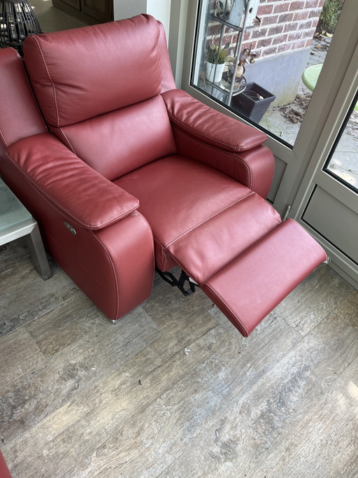 Twee Electrisch Verstelbare Eenzit Voor Brede Personen – verstelbare relaxstoel, Leather, Metal (photo 2 of 5)