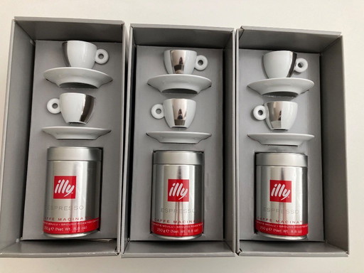 Colección illy 2002 tazas de espresso Michelangelo Pistoletto.
