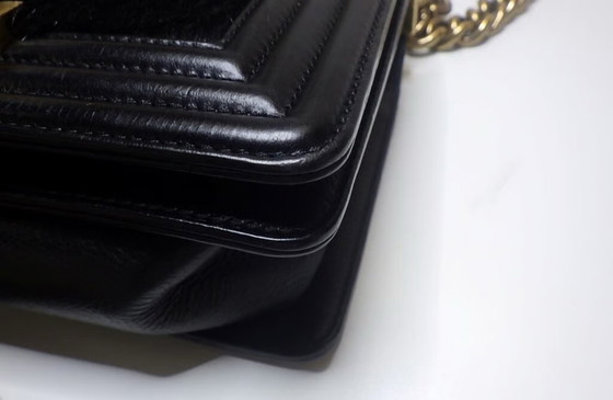 Chanel Boy Small, Schultertaschen, Leder, Metall, Schwarz (Foto 7 von 15)