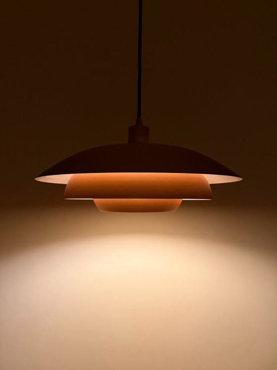 Image 1 of Lampada a sospensione vintage danese in rame - Lampada di design danese