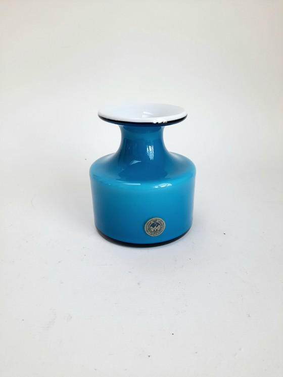 Image 1 of Small opaline vase Carnaby Per Lütken series for Holmegaard 