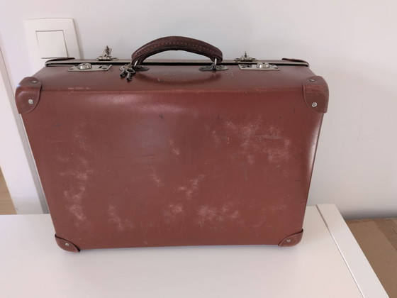 Vintage suitcase, maison j delsaert, Travel bags, Leather, Metal, Black (photo 3 of 8)