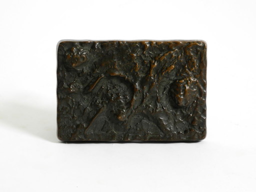 Manillar de bronce brutalista, enorme y pesado, de la década de 1970, de Alpan Alemania