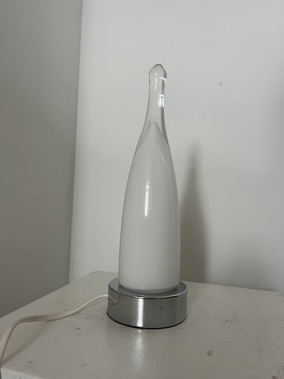 Image 1 of Vintage glazen schemerlamp Ikea jaren 90