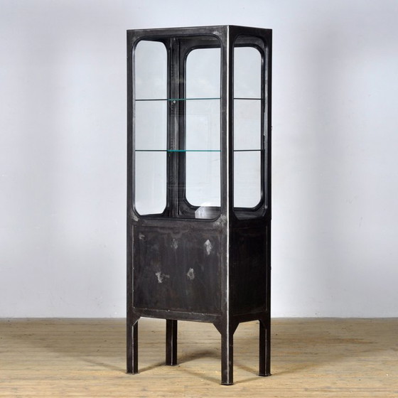 Image 1 of Vintage Iron And Glass Display Cabinet, 1970s