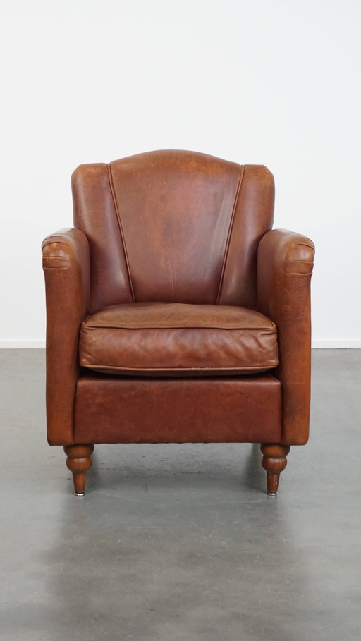 Sheepskin Art Deco Armchair/Armchair