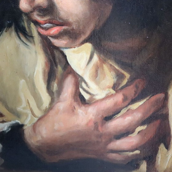 Image 1 of Oil Painting on Canvas, Male Portrait, Signed M. Marinelli dated 1894