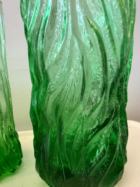 Vintage Italiaanse Bark Glas Karaffenset – Glazen & Karaffen, Italian Design (photo 4 of 6)