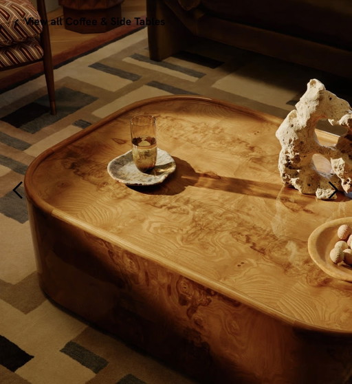 Tavolino da caffè Soho Home Dawson – Radica di frassino olivato – Nuovo €3265 cm – salontafels, Wood (photo 2 of 5)