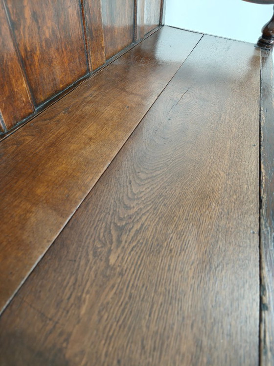 18th Century Georgian Oak Settle Bench – Dated Circa 1790 – Couches, Wood (photo 6 of 13)