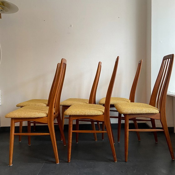 Image 1 of Ensemble de 6 chaises à repas vintage par Niels Kofoed