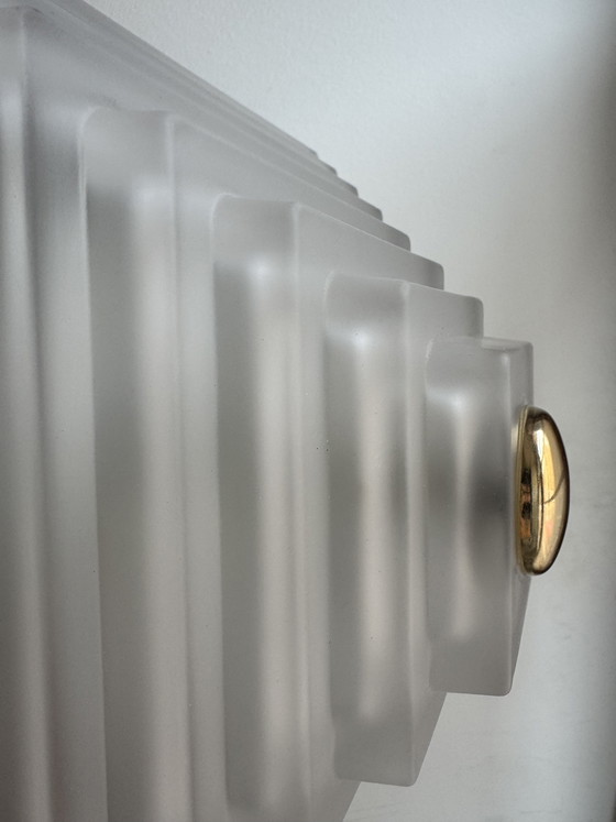 Image 1 of Limburg Pyramid Glass Ceiling Light, 1980s