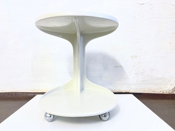 Image 1 of Plastic theewagen, bijzettafel, Space Age-design, jaren 70