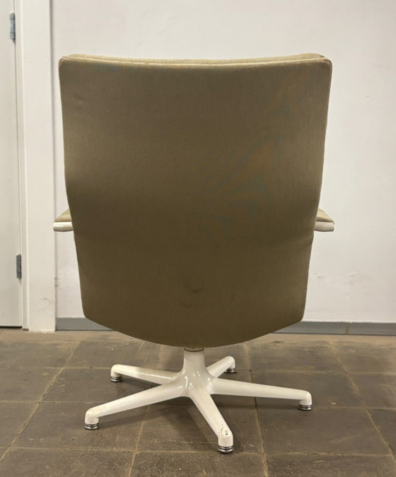 Artifort draaistoel model F141 - design G. Harcourt – Fauteuils, Metal, Textile (photo 4 of 8)