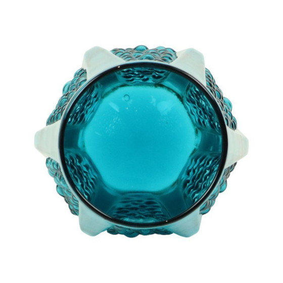 Image 1 of Vintage Blauwe Design Bubble Vaas