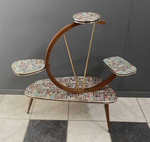 Formica Mehrstöckiger Pflanztisch 1960er Jahre