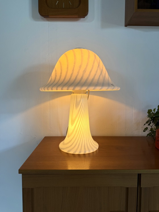 Image 1 of Lampe champignon zèbre XL vintage, Peill & Putzler '70