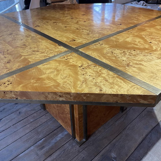 Table de salle à manger vintage Hollywood Regency par Jean-Claude Mahey, 1970 – Tables de salle à manger (photo 5 of 20)