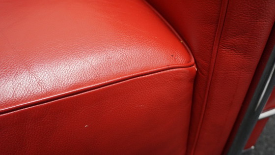 Image 1 of Cassina LC3 Grand Confort Poltrone Modello Grand | Rood Leer