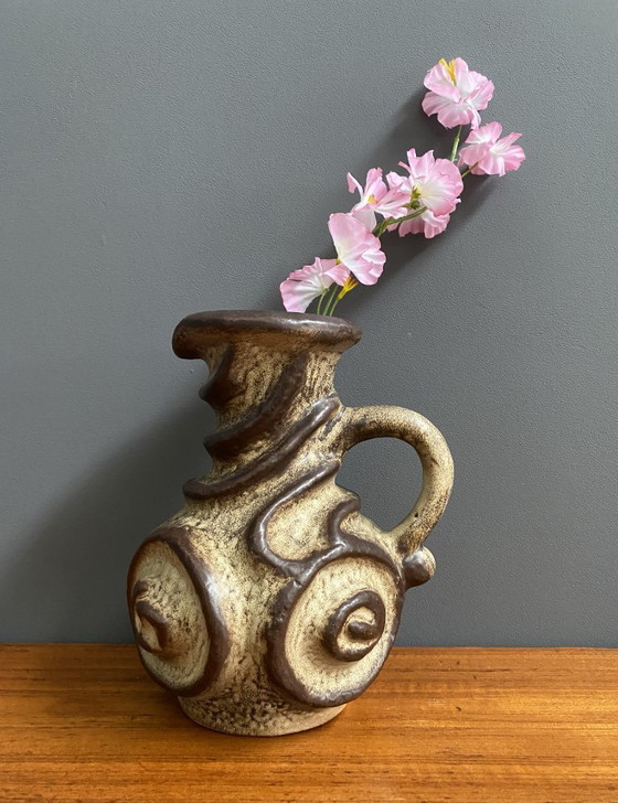 West Germany Vase by Carsten Tonnieshof Model 6034-25 Brutalist – Ceramic (photo 2 of 12)